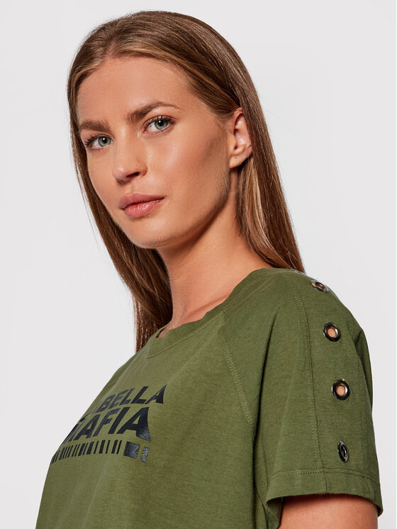 T-shirt 21691 Verde Regular Fit