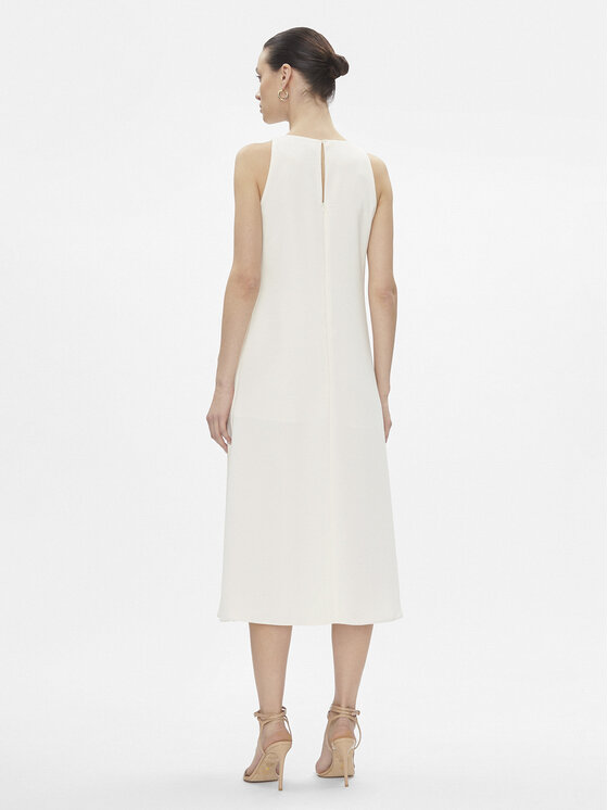 Marella Marella Sukienka koktajlowa Battage 2413221013 Écru Regular Fit