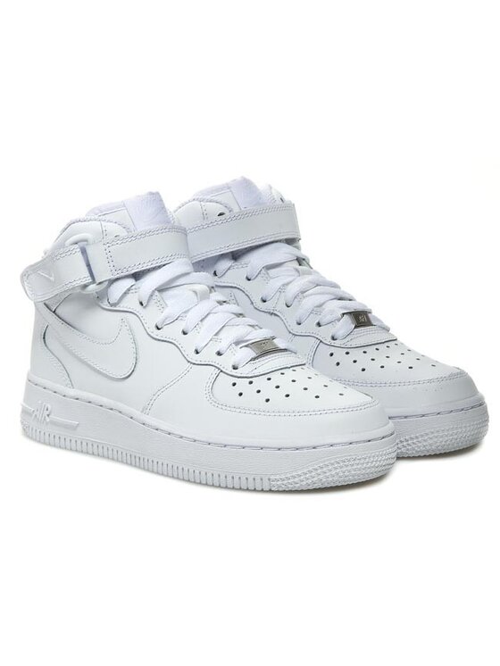 Nike Boty Air Force 1 Mid (GS) 314195 113 Bílá | Modivo.cz