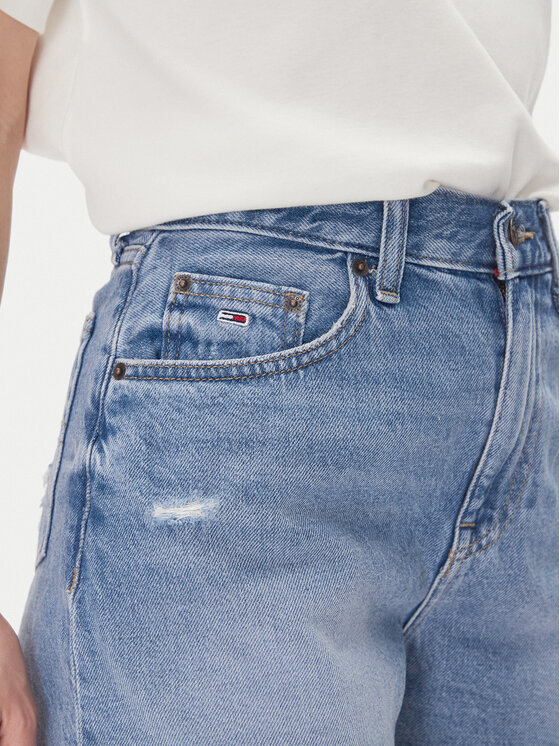 Tommy Jeans Tommy Jeans Pantaloni scurți de blugi Hot Pant Bi8036 DW0DW20575 Albastru Regular Fit