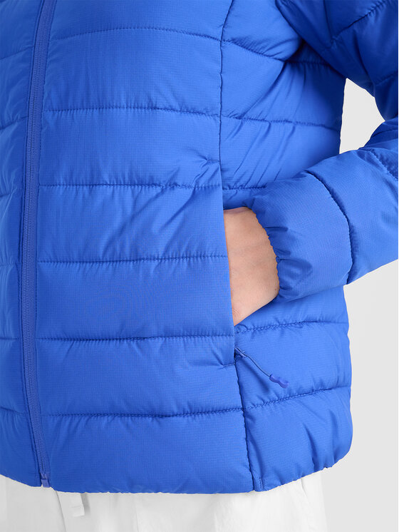 4F 4F Kurtka puchowa MIDSHOP TEXTILE Niebieski Slim Fit