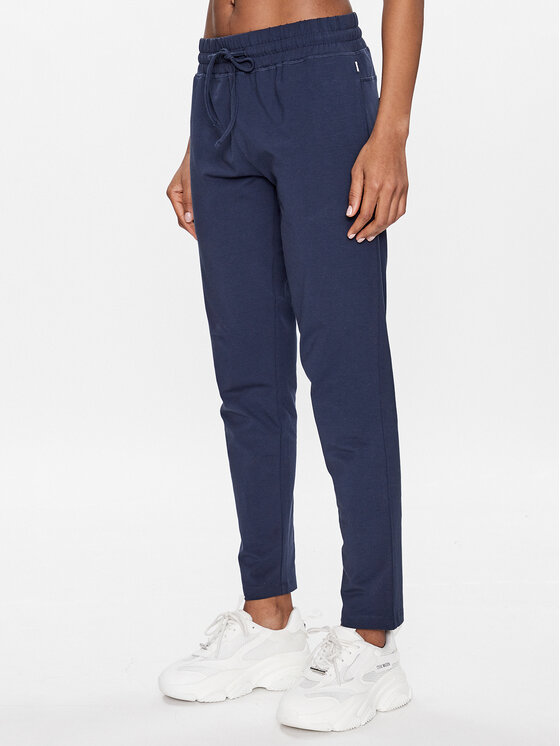Seidensticker Pantaloni pijama Classic Long Pants Bleumarin Straight Fit