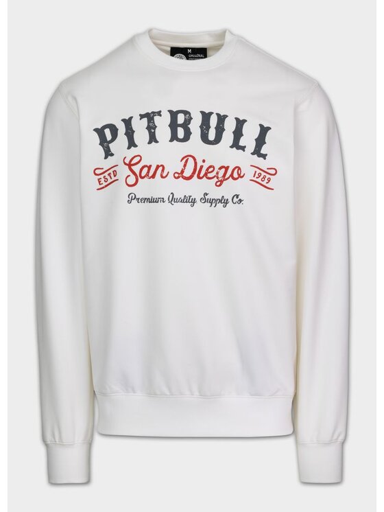 PITBULL PITBULL Bluza STRENGHT & RESPECT Biały Regular Fit