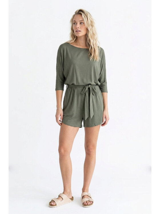 FIGL FIGL Kombinezon M1349 Zielony ciemny Oversize