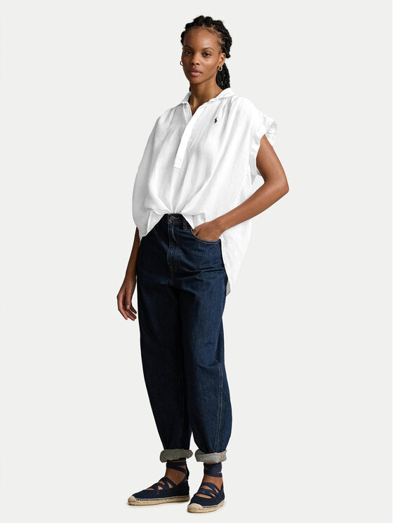 Polo Ralph Lauren Polo Ralph Lauren Cămașă 211935131001 Alb Relaxed Fit