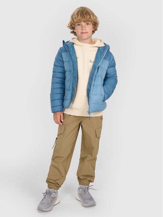 4F 4F Giubbotto piumino 4FJRAW25TDJAM0770-32S Blu scuro Regular Fit