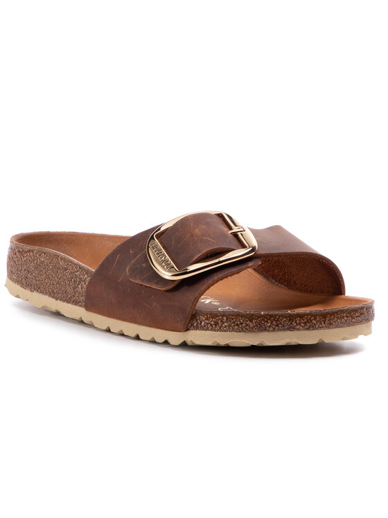 Birkenstock Birkenstock Παντόφλες Madrid Big Buckle 1006525 Καφέ