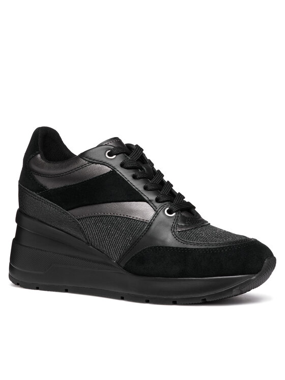 Geox Geox Tenisice D Zosma D368LA 0LY22 C9999 Crna