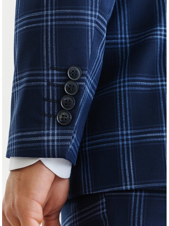 Pako Lorente Pako Lorente Marynarka P23SF-3G-028 Granatowy Slim Fit