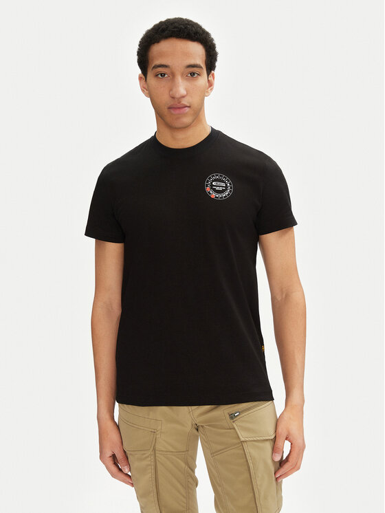 G-Star Raw G-Star Raw Tricou Gauge D25972-C336 6484 Negru Regular Fit