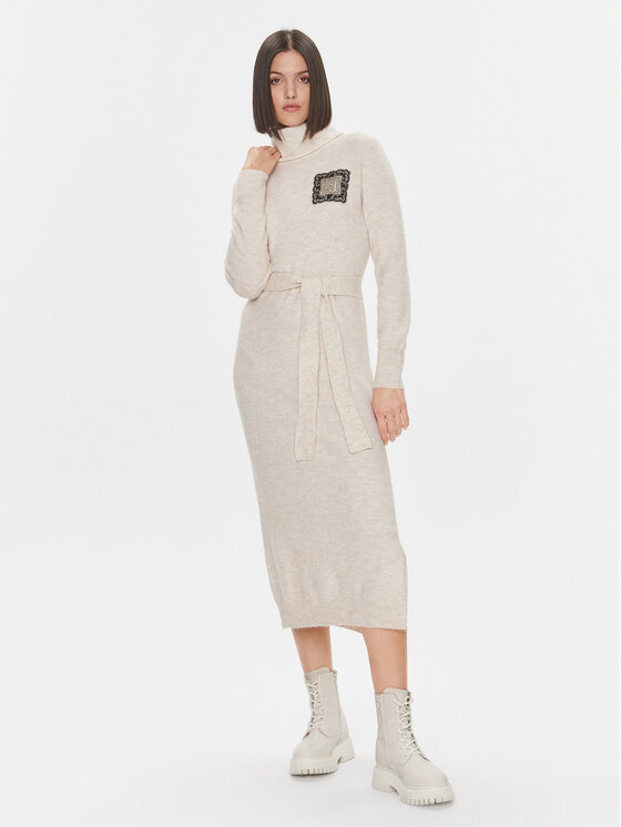 Liu Jo Liu Jo Trikotažinė suknelė 5F3035 A4190 Smėlio Regular Fit