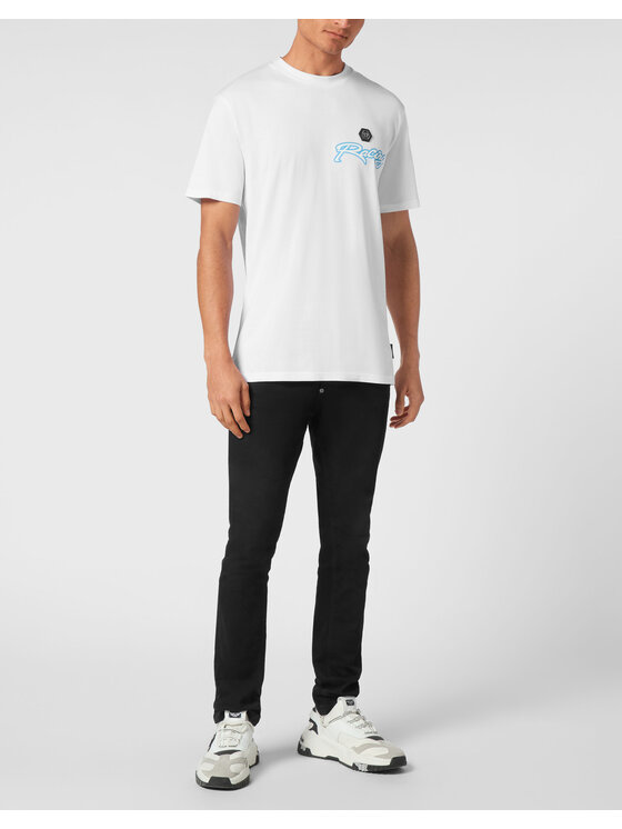 PHILIPP PLEIN PHILIPP PLEIN T-Shirt 22599 Bílá Regular Fit
