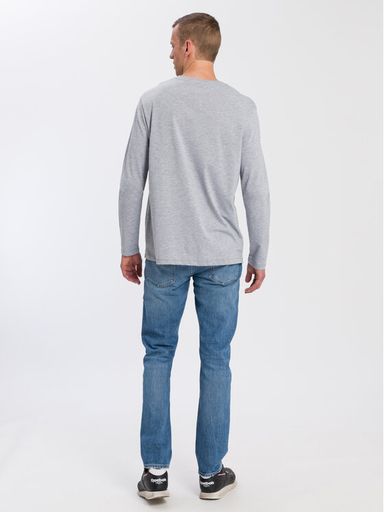 Cross Jeans Cross Jeans Longsleeve 15859-004 Szary Regular Fit
