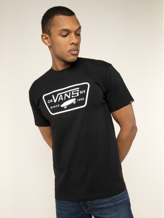 Vans Tricou Full Patch VN000QN8Y281 Negru Classic Fit