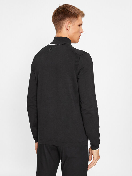 BOSS Boss Sweter Ever-X_Qz 50498518 Czarny Regular Fit