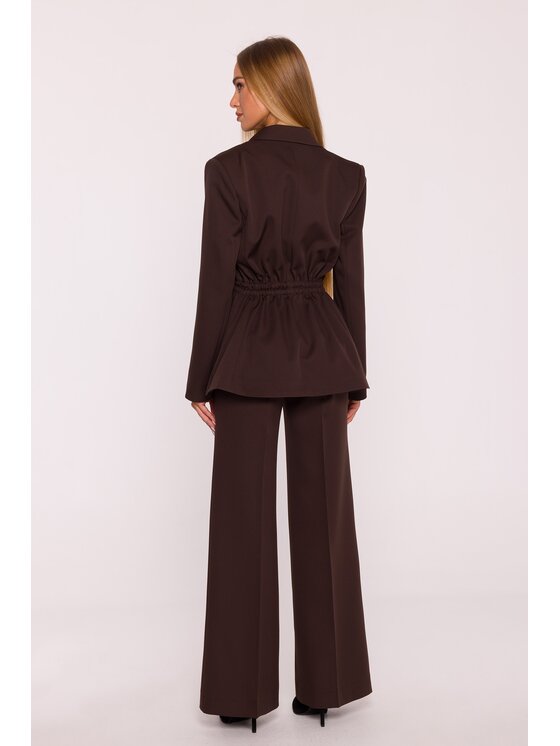 Made of Emotion Made of Emotion Marynarka M873 Brązowy Modern Slim Fit