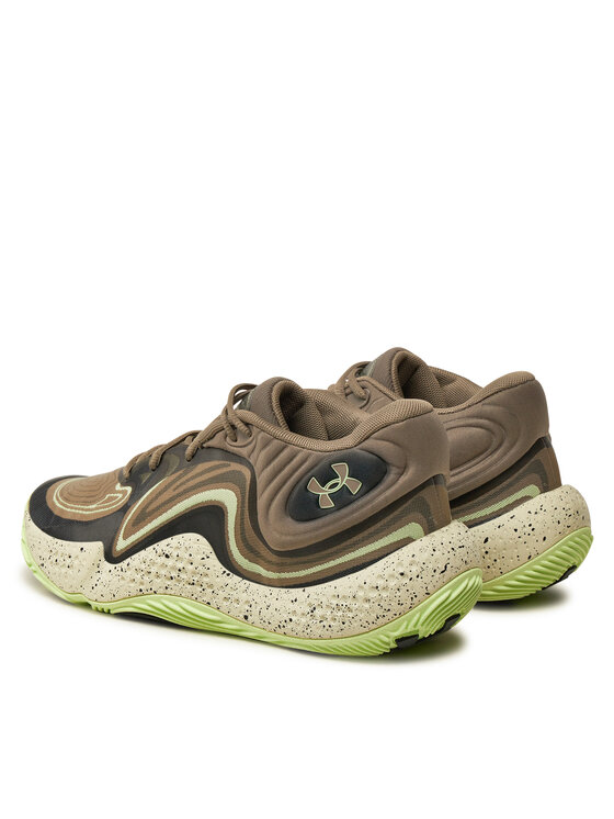 Under Armour Under Armour Взуття для баскетболу Ua Spawn 6 Mid Camo 3028338-200 Сірий