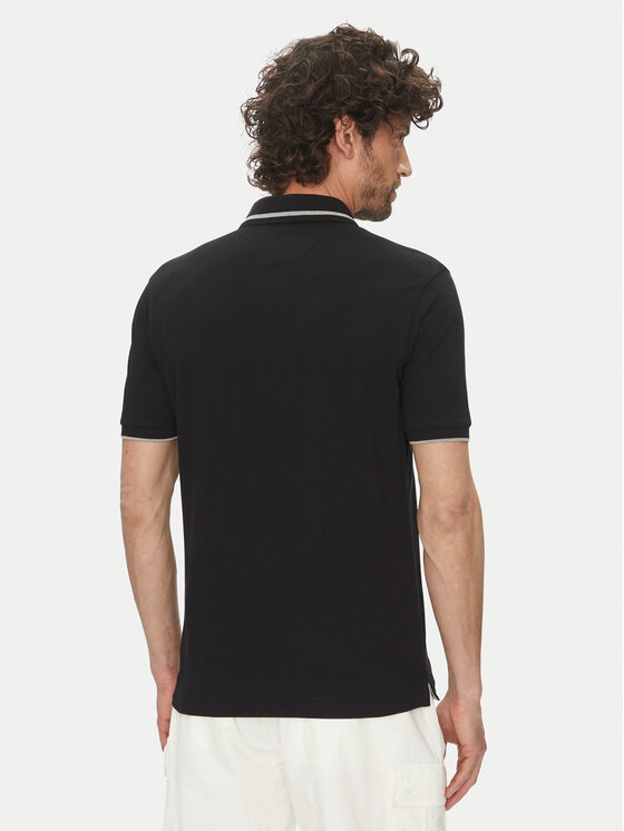 La Martina La Martina Polo majica Yeshayahu MAP320 PK001 Črna Regular Fit