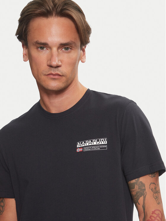 Napapijri Napapijri T-krekls Kasba NP0A4HQQ Melns Regular Fit