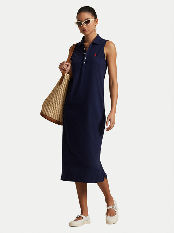 Polo Ralph Lauren Polo Ralph Lauren Vsakodnevna obleka 211968292002 Mornarsko modra Regular Fit