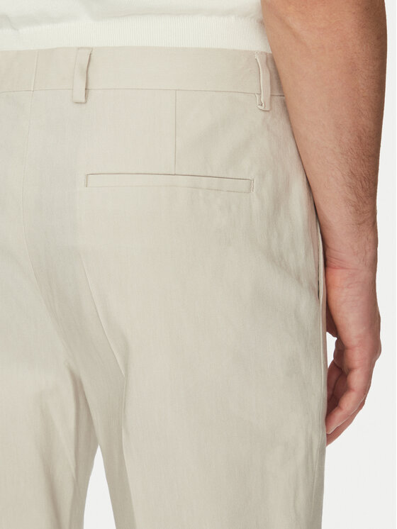 Calvin Klein Calvin Klein Pantaloni din material K10K114400 Bej Slim Fit