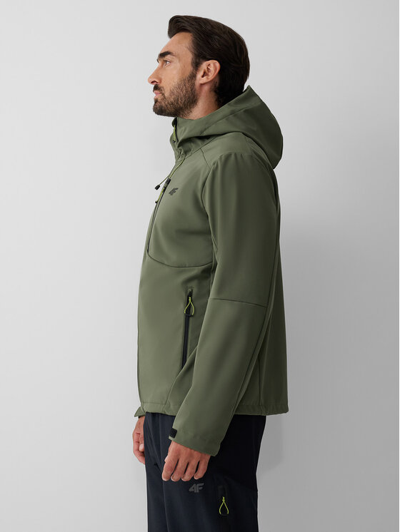 4F 4F Kurtka wielofunkcyjna BETWEEN LAYERS Khaki Regular Fit