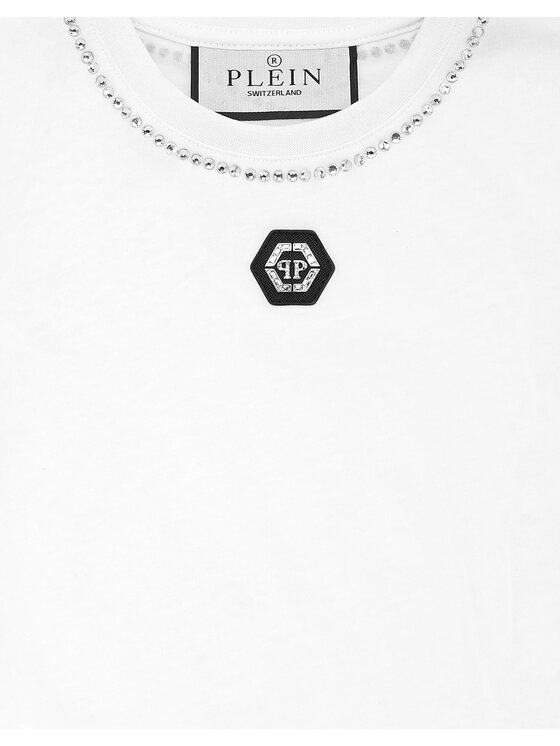 PHILIPP PLEIN PHILIPP PLEIN T-Shirt 28141 Biały Regular Fit