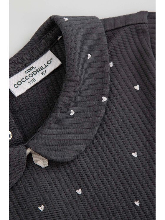 Coccodrillo Coccodrillo Každodenné šaty WC6129201HGK-020 Sivá Regular Fit