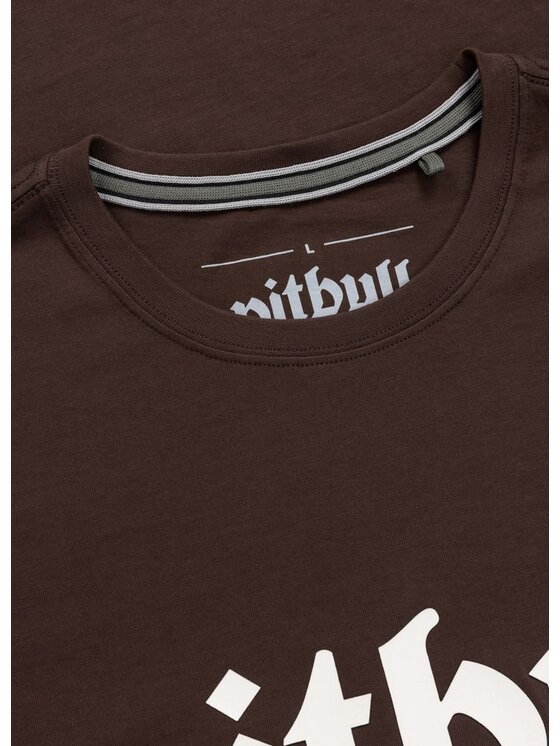 PITBULL PITBULL T-Shirt SIDE Brązowy Regular Fit