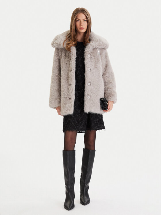 ONLY ONLY Шуба Ashia 15356621 Сірий Regular Fit