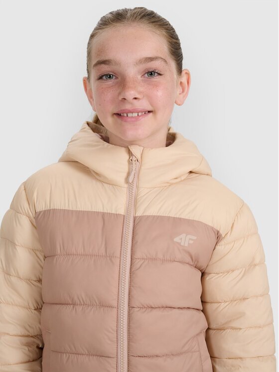 4F 4F Kurtka puchowa 4FJRAW25TDJAF0771-83S Brązowy Regular Fit