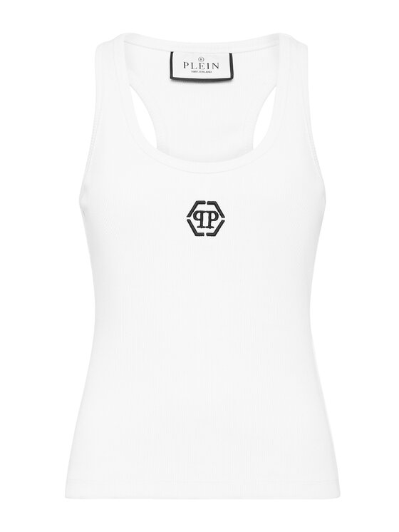 PHILIPP PLEIN PHILIPP PLEIN Tank top 26529 Bílá Skin Tight Fit