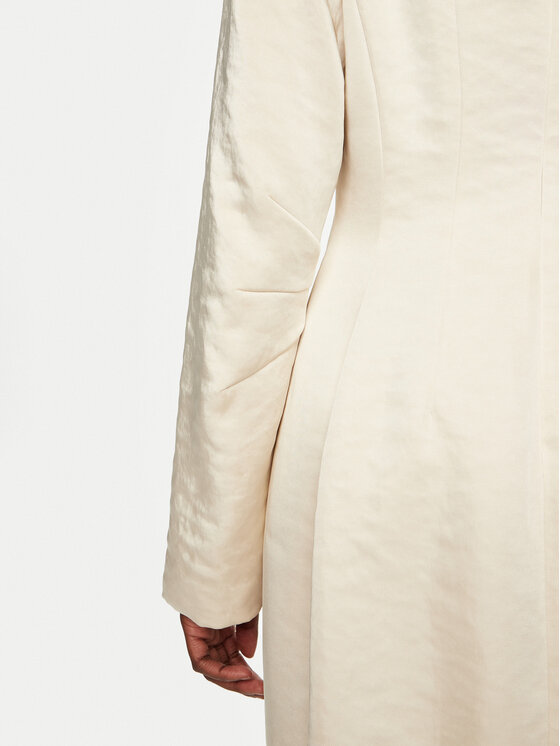 Herskind Herskind Koktel haljina Yasmin 5460185 Écru Slim Fit