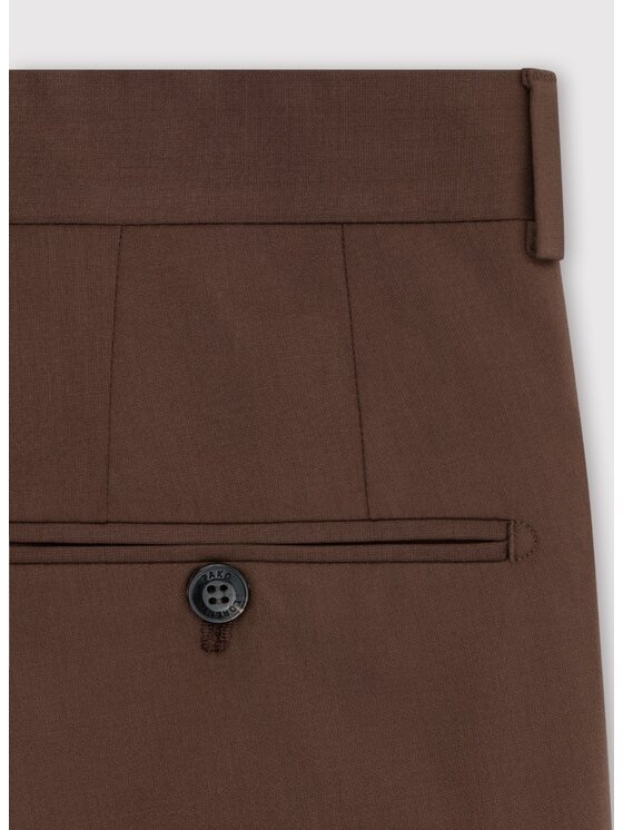 Pako Lorente Pako Lorente Spodnie garniturowe P25SF-6G-022 Brązowy Slim Fit