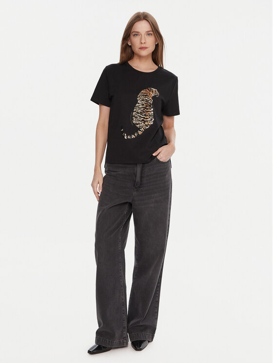 LOLA CASADEMUNT LOLA CASADEMUNT T-shirt LF2515027 Crna Regular Fit