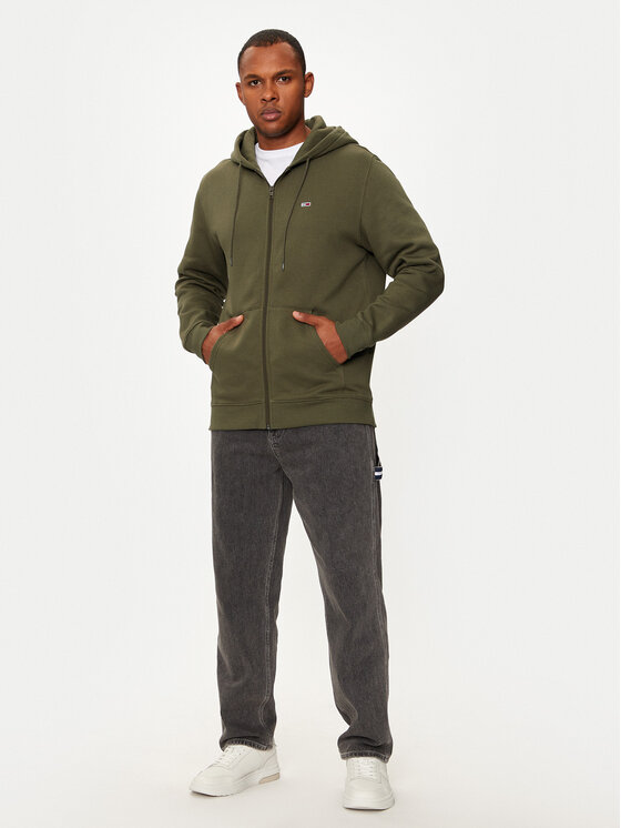Tommy Jeans Tommy Jeans Світшот DM0DM20743 Зелений Regular Fit