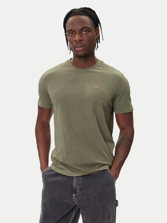 Napapijri Napapijri T-Shirt Salis NP0A4H8D Πράσινο Regular Fit