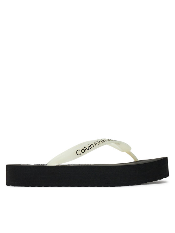 Calvin Klein Jeans Calvin Klein Jeans Šlepetės per pirštą Beach Sandal Flatform YW0YW01620 Juoda