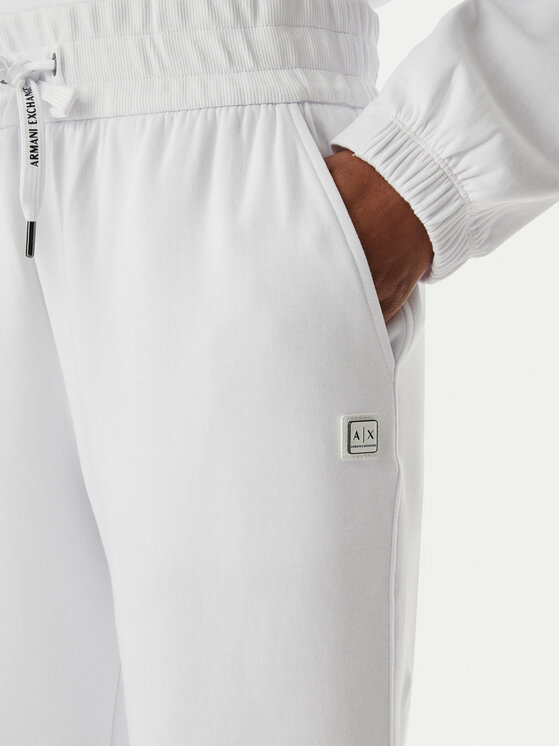Armani Exchange Armani Exchange Pantaloni da tuta XW001745 AF10818 U0002 Bianco Regular Fit