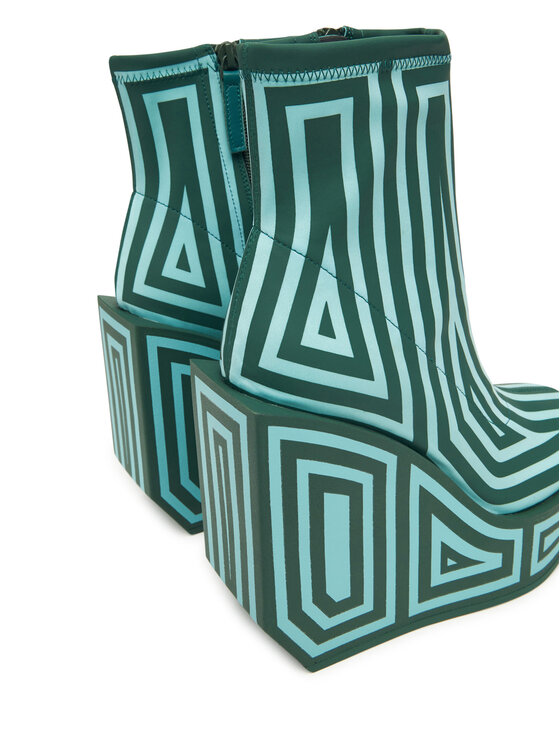 United Nude United Nude Škornji Wa Bootie Hi 1087993382 Zelena