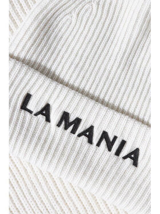 La Mania La Mania Berretto MERINOWOOL HAT 2 Bianco