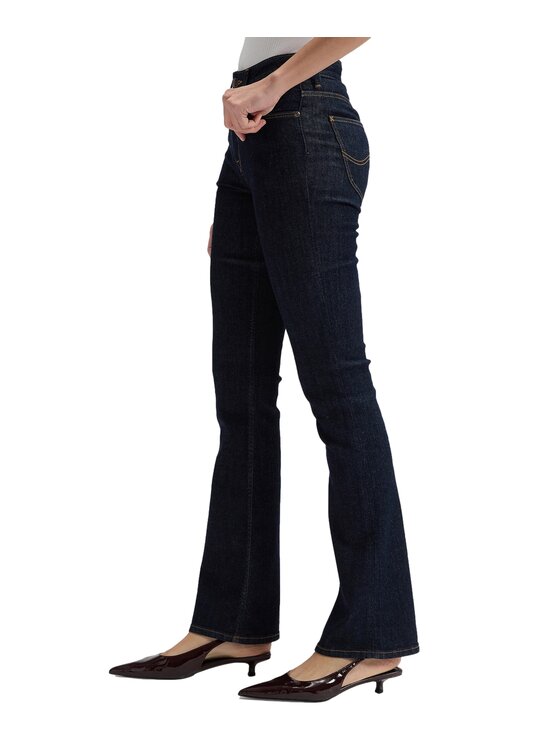 Lee Lee Jeansy 112376484 Granatowy Bootcut Fit