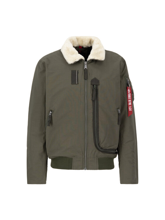 Alpha Industries Alpha Industries Kurtka bomber DA-3 Bomber Winter Jacket Zielony Regular Fit