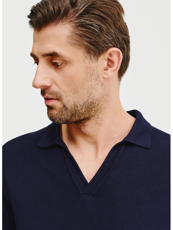 Pako Lorente Pako Lorente Sweter P25SF-2X-006 Granatowy Classic Fit