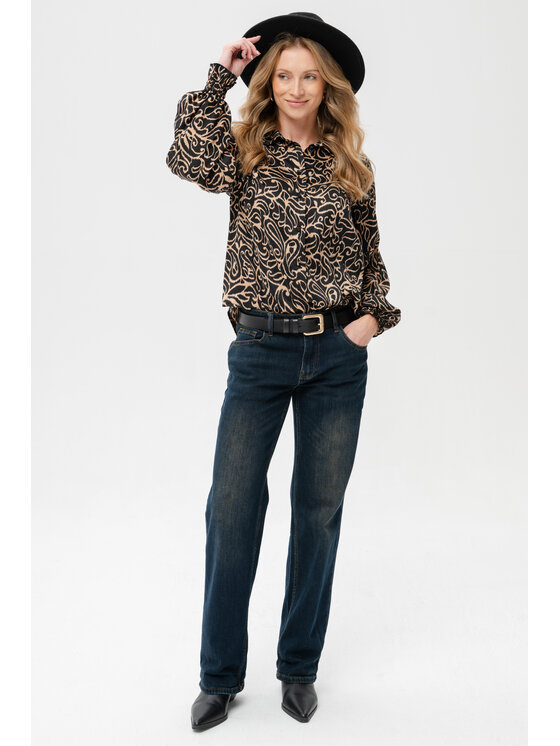 blue shadow blue shadow Koszula Lara 2 Czarny Regular Fit