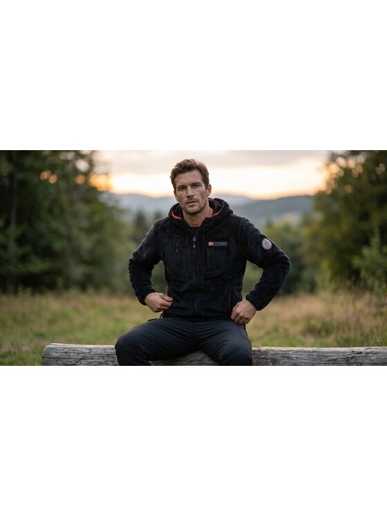 Geographical Norway Geographical Norway Polar WY3383H/GN-BLACK Czarny Reglan Fit
