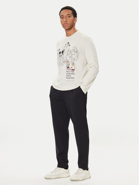 United Colors Of Benetton United Colors Of Benetton Pyjama-T-Shirt 3VR54M025 Beige Regular Fit