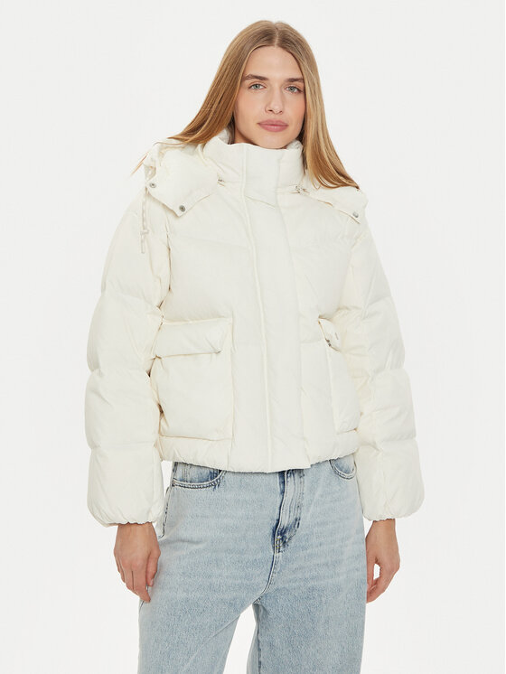 Levi's Vatovaná bunda Western Bubble A8527-0001 Écru Regular Fit
