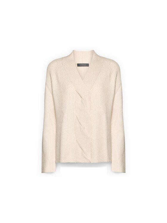 Elena Mirò Elena Mirò Cardigan M435Z000563N002 Bianco Regular Fit