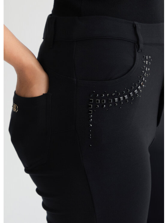 Liu Jo Liu Jo Pantaloni di tessuto TA5166JS182B3280 Nero Slim Fit